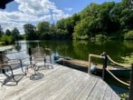On the deck and canoe On the deck and canoe